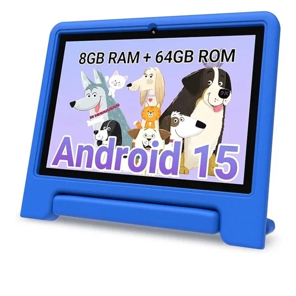 Blue Android Tablet with Protective Case - Picture 1 of 1